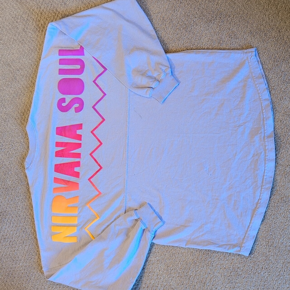 Nirvana Soul Light Purple Spirit Jersey Size S NWOT with a few marks UNISEX